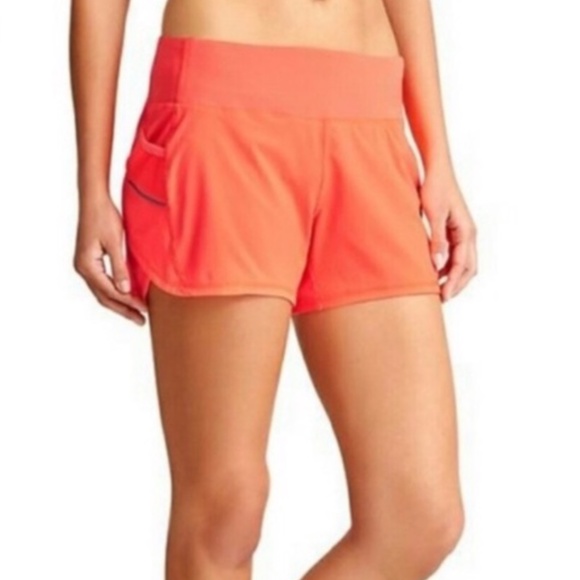 Athleta Pants - Athleta orange red set running athletic shorts